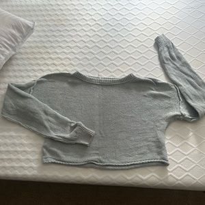 Free People Inside Out Pullover Sweater Small Women’s Sea Salt Blue